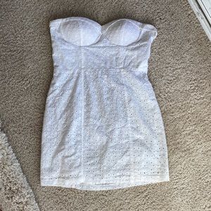 Forever 21 White Linen Mini Dress